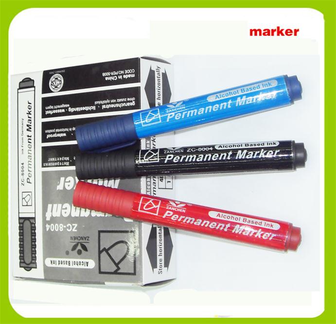 Permanent  marker pen , 12pcs/box， stationery ， jumbo
