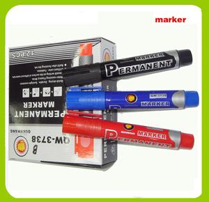 Permanent  marker pen , 12pcs/box， stationery ， jumbo