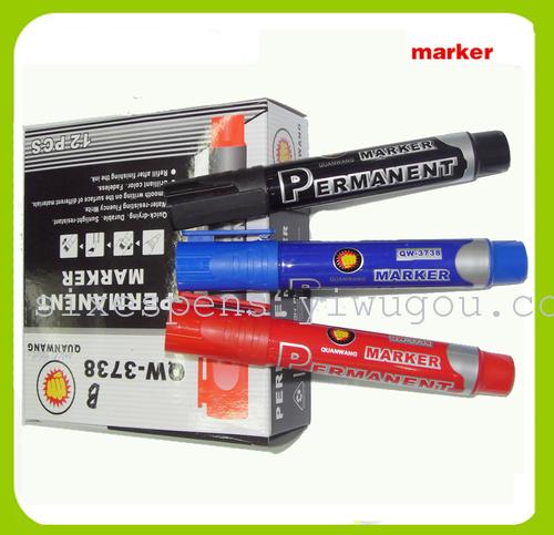 Permanent  marker pen , 12pcs/box， stationery ， jumbo