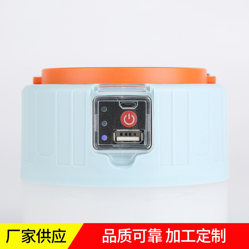 Outdoor Solar Camping Buckle Night Market Lamp for Booth USB Rechargeable Portable Emergency Camping Light