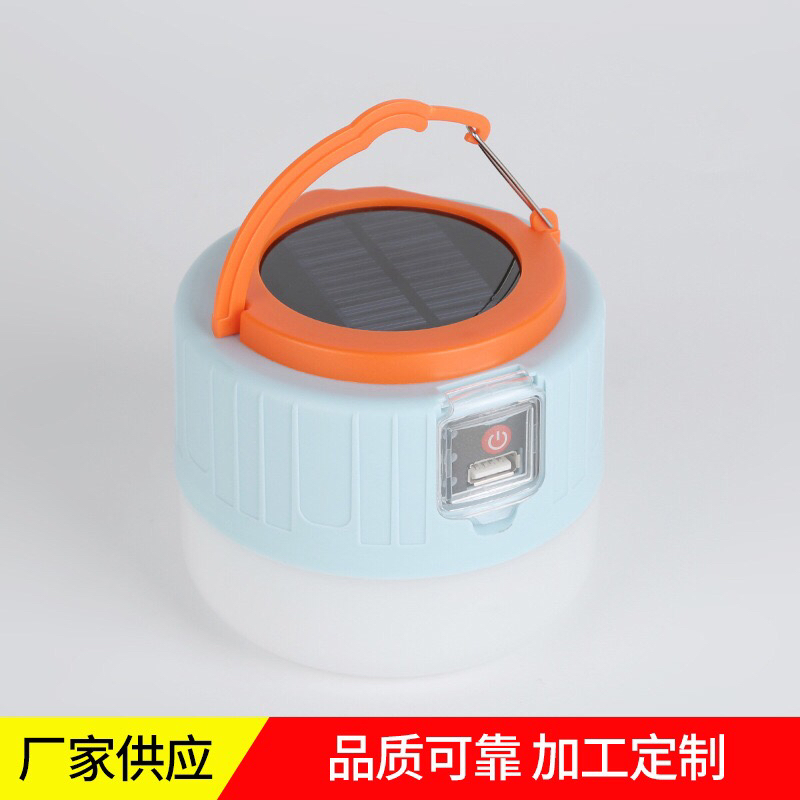 Outdoor Solar Camping Buckle Night Market Lamp for Booth USB Rechargeable Portable Emergency Camping Light Outdoor Solar Camping Buckle Night Market Lamp for Booth USB Rechargeable Portable Emergency Camping Light