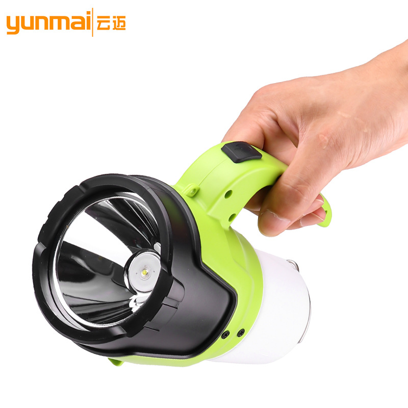 Cross-Border New Arrival Led Strong Light Portable Camping Light Built-in Battery USB Charging Portable Outdoor Work Light with Hook