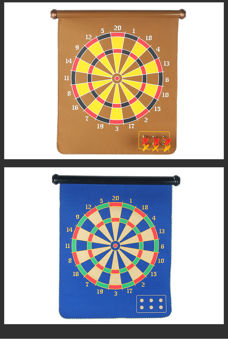 Factory Direct Sales Dart Board Set Magnetic Double-Sided Dartboard Magnet Target Parent-Child Game Sucker Darts