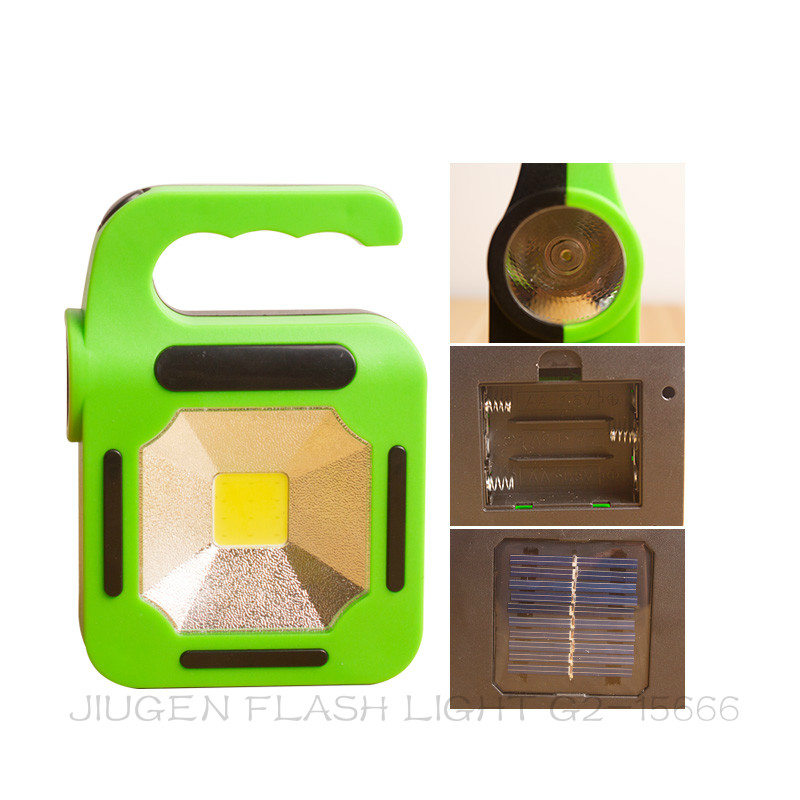 Jiugen flashlight g-216b solar working light portable portable outdoor camping light