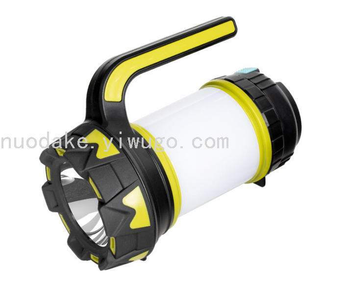 USB Portable Rechargeable Light Searchlight with Red Light Warning Can Charge Mobile Phone Camping Light Emergency Light