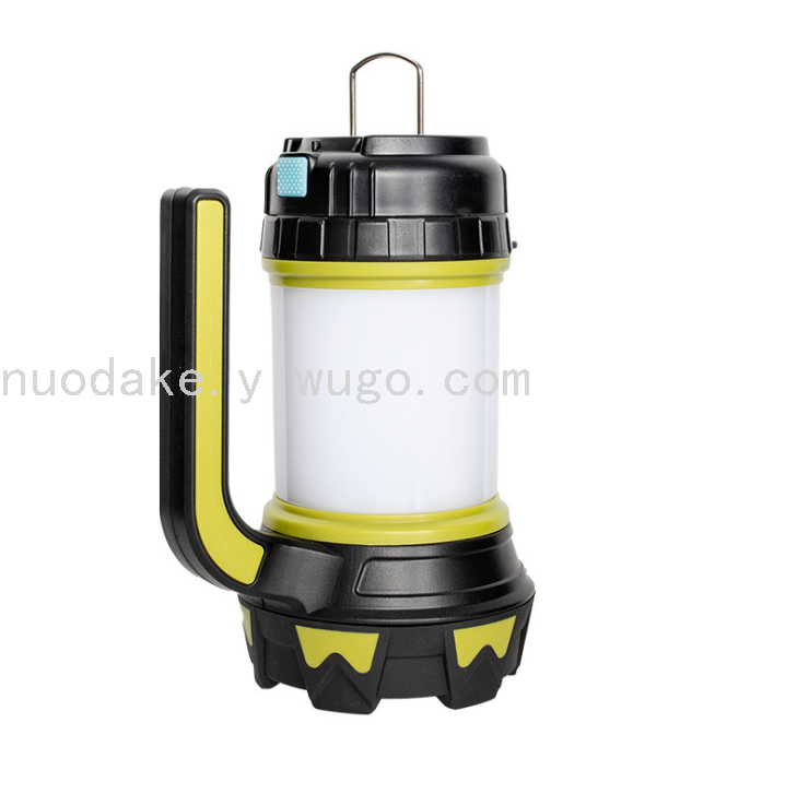 USB Portable Rechargeable Light Searchlight with Red Light Warning Can Charge Mobile Phone Camping Light Emergency Light