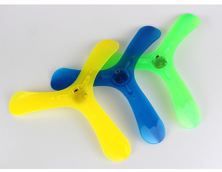Luminous Triangle Return Darts Children's Day Gift Outdoor Sports Toys Boomerang Rotating Frisbee