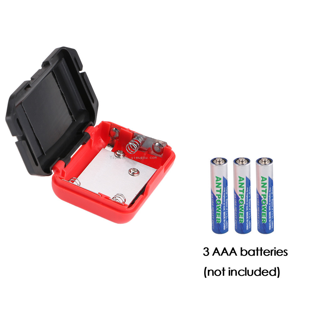 3W High-Power Cob Plastic Headlights Ultra-Light Night Running Night Riding Fishing Camping Light 3 7 Th Battery