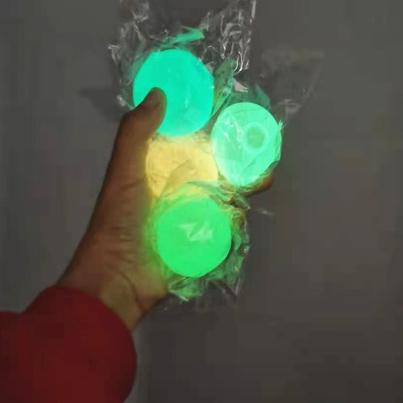 Tiktok Luminous Sticky Ball Sticky Wall Ball Decompression Vent Ball TPR Interactive Ceiling Ball Children Darts Sticky Ball