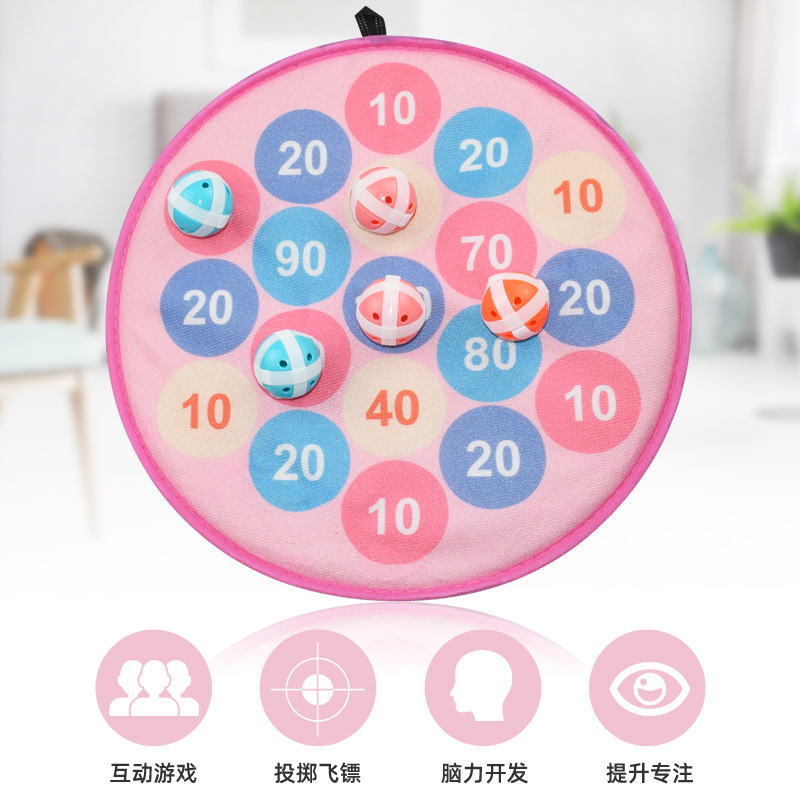 Freezing Point Price Cross-Border Christmas Sticky Ball Sucker Darts Target Indoor and Outdoor Throwing Sticky Ball Interactive Toys