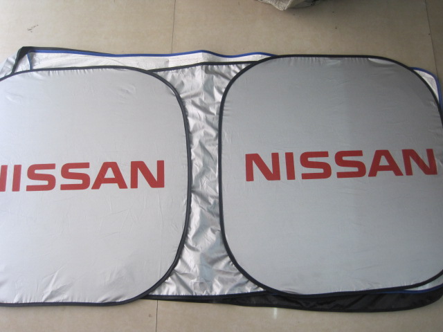 Sunshade car sun block silver tape sun car promotional gifts double ring silver coated cloth sun block Sunshade car sun block silver tape sun car promotional gifts double ring silver coated cloth sun block