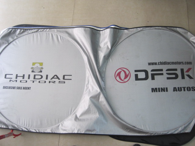 Sunshade car sun block silver tape sun car promotional gifts double ring silver coated cloth sun block Sunshade car sun block silver tape sun car promotional gifts double ring silver coated cloth sun block