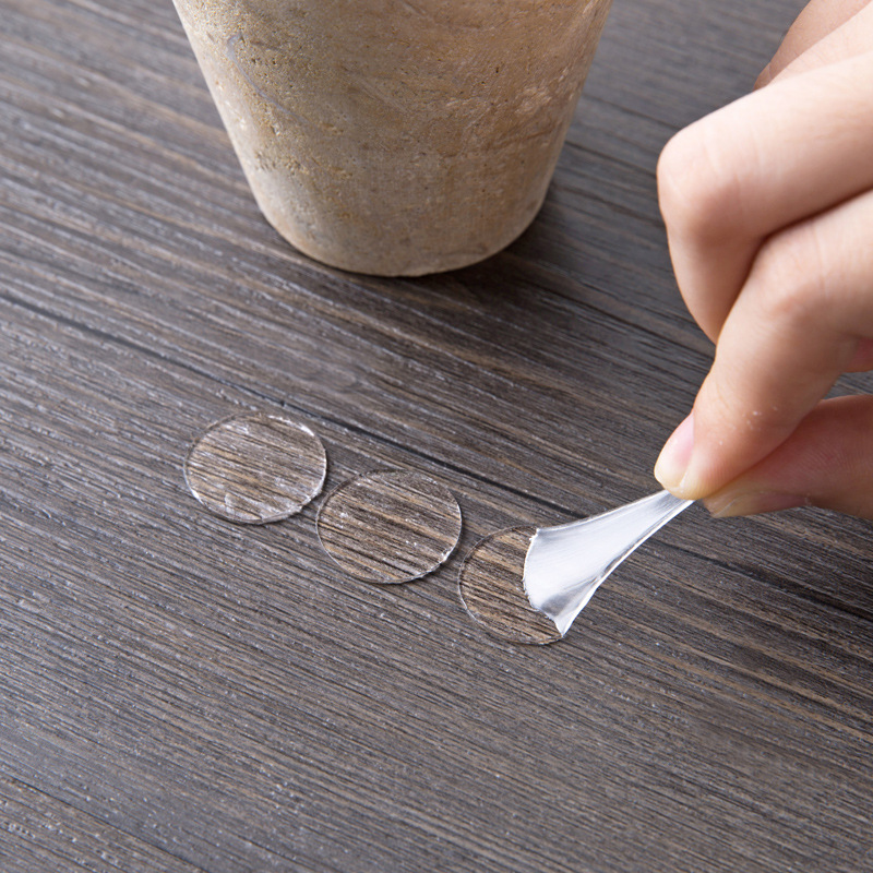 1395 Acrylic Transparent Double Adhesive Tape round Seamless 70 Pieces Super Adhesive Nano Double-Sided Adhesive Grain Waterproof Film Stickers