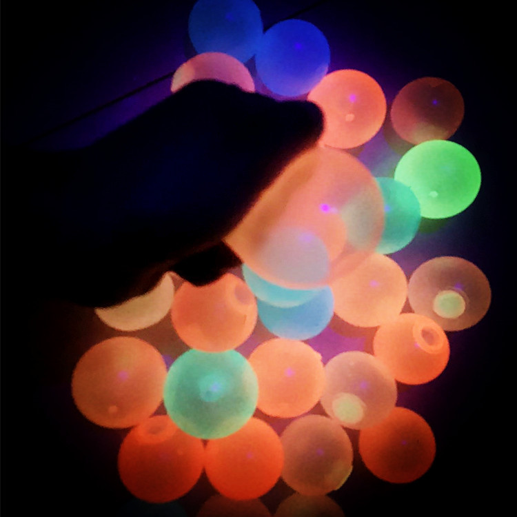 Tiktok Luminous Sticky Ball Sticky Wall Ball Decompression Vent Ball Tpr Interactive Ceiling Ball Children Darts Sticky Ball