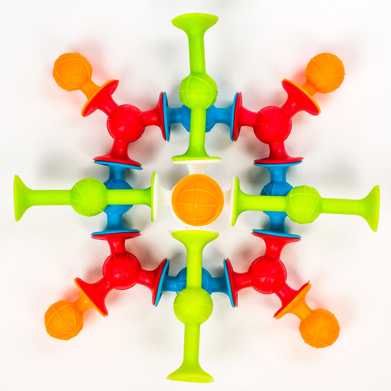 Interactive Popular Suction Cup Darts Changeable Sticky Glue Soft Building Blocks Luscious Suctions Children's Toys