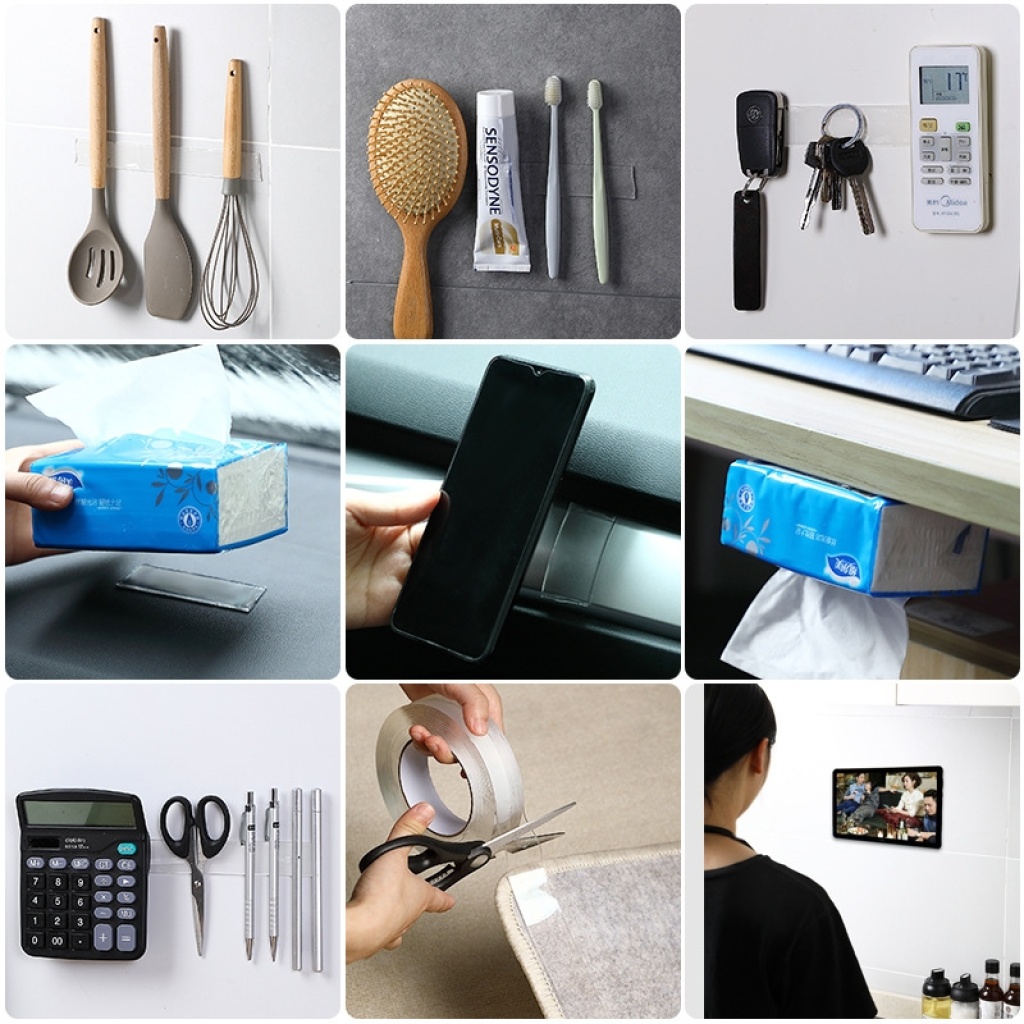 Transparent Nano Adhesive Seamless Double-Sided Tape Non-Slip Washable Magic Adhesive Thickened Acrylic Adhesive Magic Tape Transparent Nano Adhesive Seamless Double-Sided Tape Non-Slip Washable Magic Adhesive Thickened Acrylic Adhesive Magic Tape