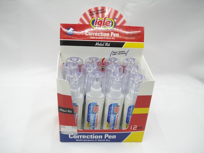Factory direct wholesale type metal correction liquid correction fluid pen