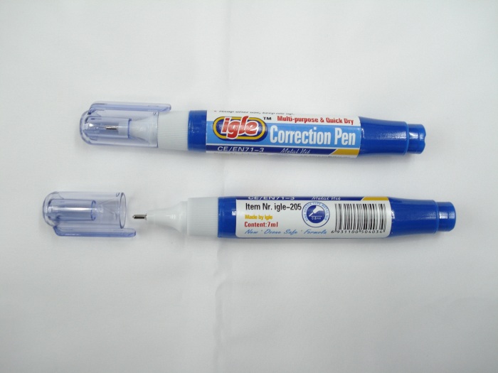 Factory direct wholesale type metal correction liquid correction fluid pen