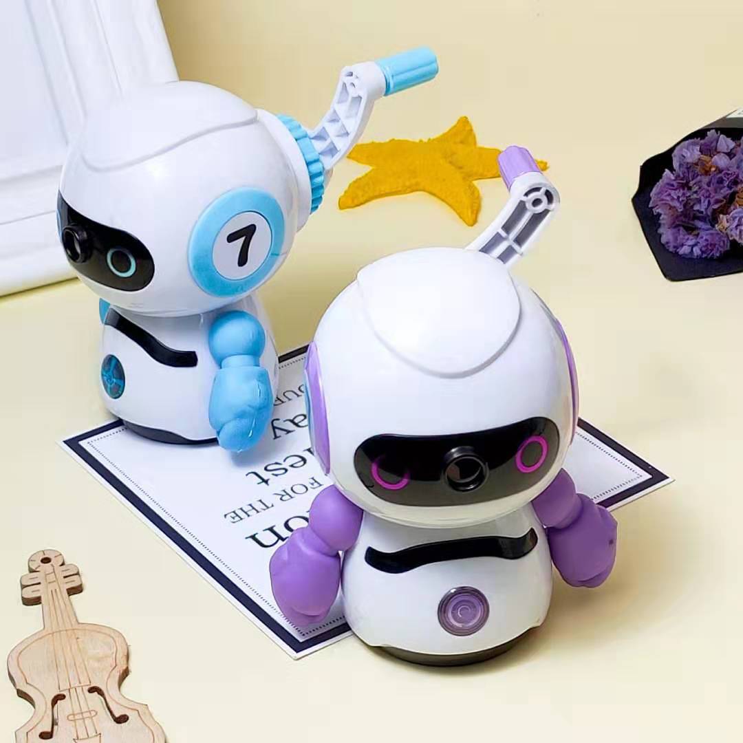 Creative Robot Modeling Pencil Sharpener Student Pencil Penknife Automatic Pen Input Pencil Shapper Hand Crank Pencil Sharpener Creative Robot Modeling Pencil Sharpener Student Pencil Penknife Automatic Pen Input Pencil Shapper Hand Crank Pencil Sharpener