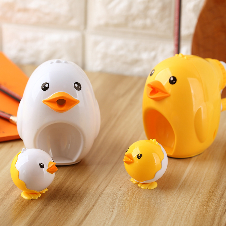 Changli 215 Student Cartoon 1 plus 1 Child and Mother Automatic Advance and Retreat Lead Pencil Sharpener Hand-Cranking