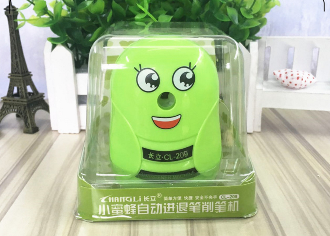 Manufacturer direct-selling cartoon bee automatically back and forth sharpener hand pencil sharpener