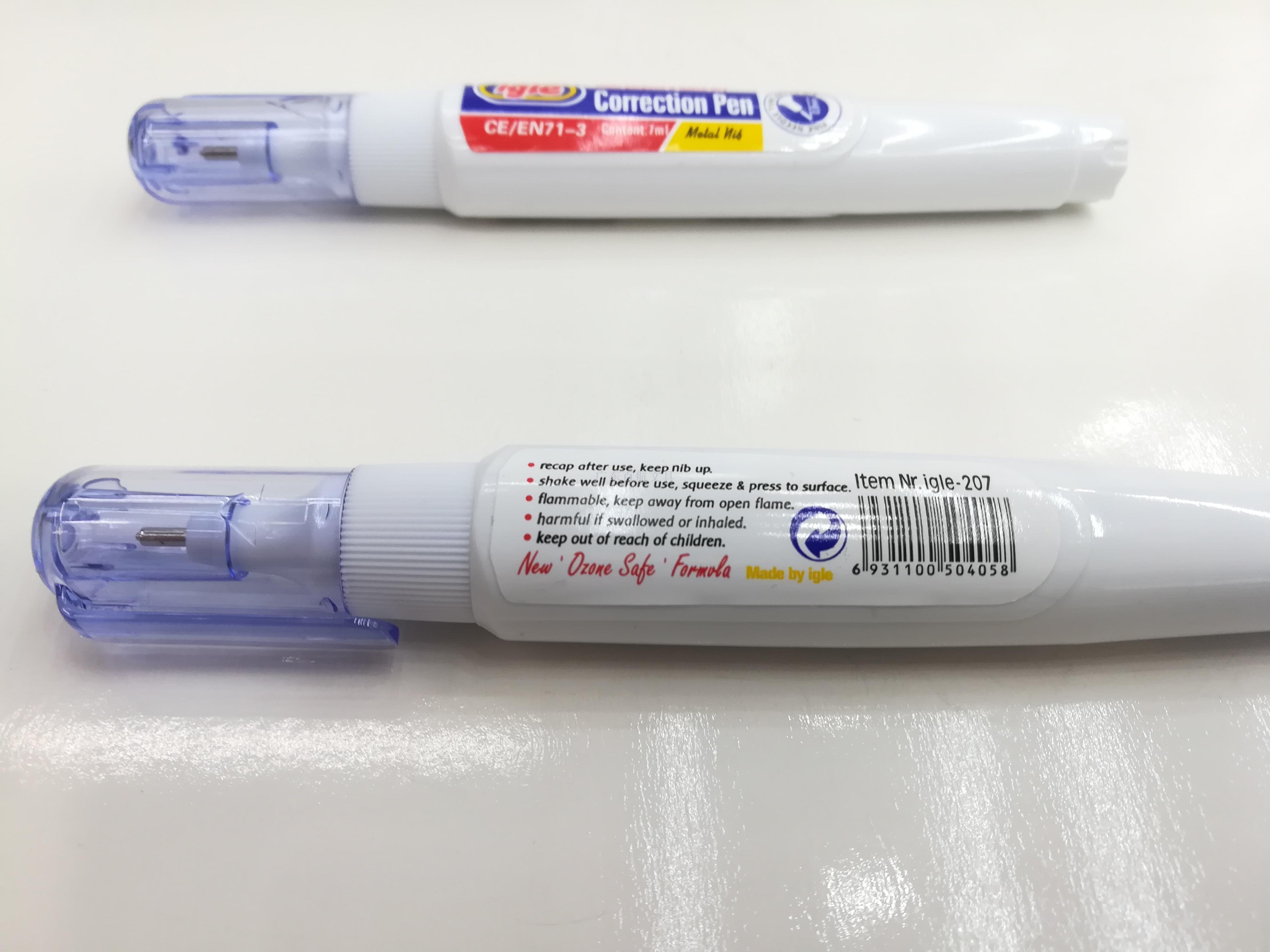 Igle-207 correction fluid 7ML steel head correction fluid Igle-207 correction fluid 7ML steel head correction fluid