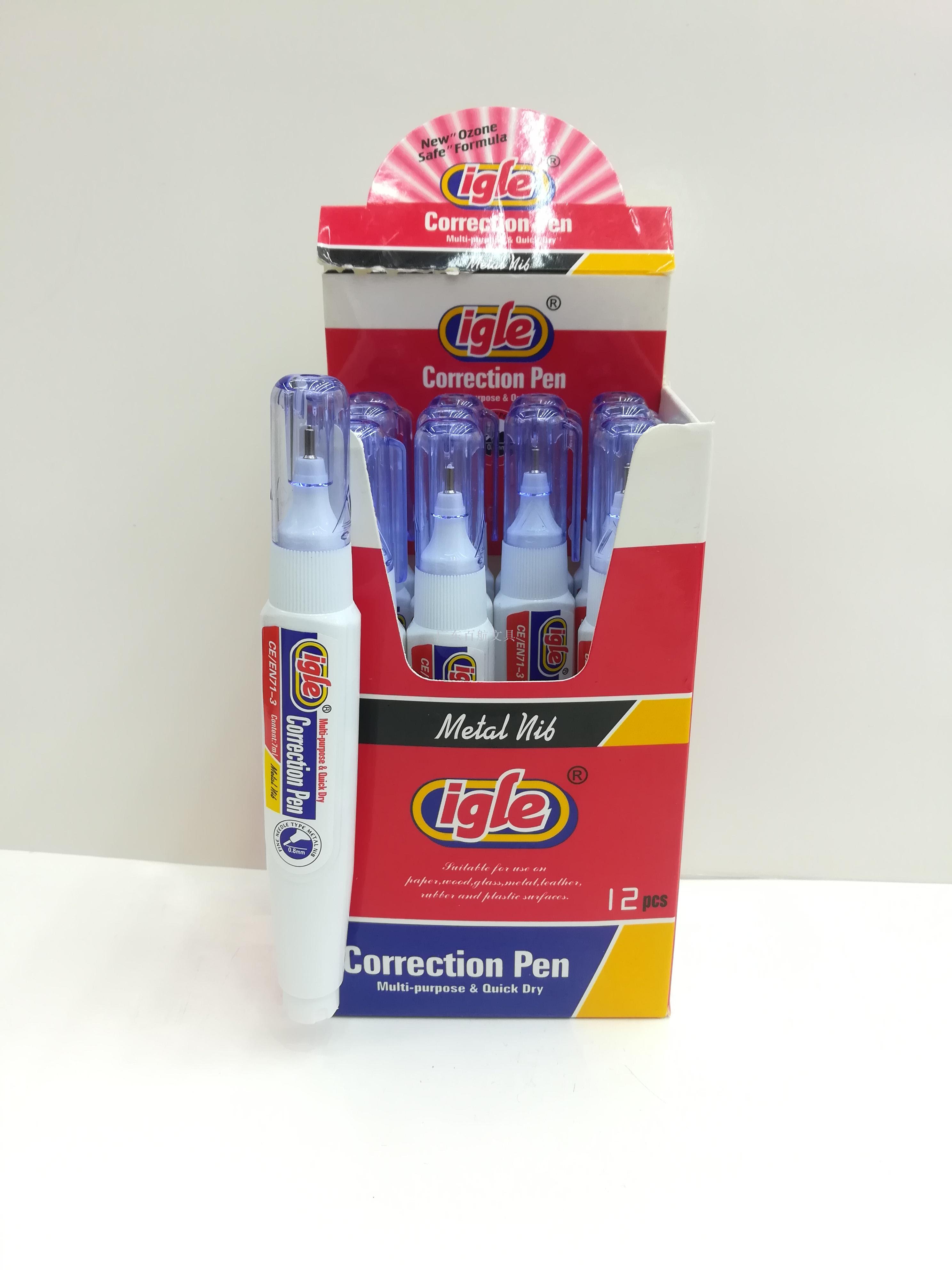 Igle-207 correction fluid 7ML steel head correction fluid Igle-207 correction fluid 7ML steel head correction fluid