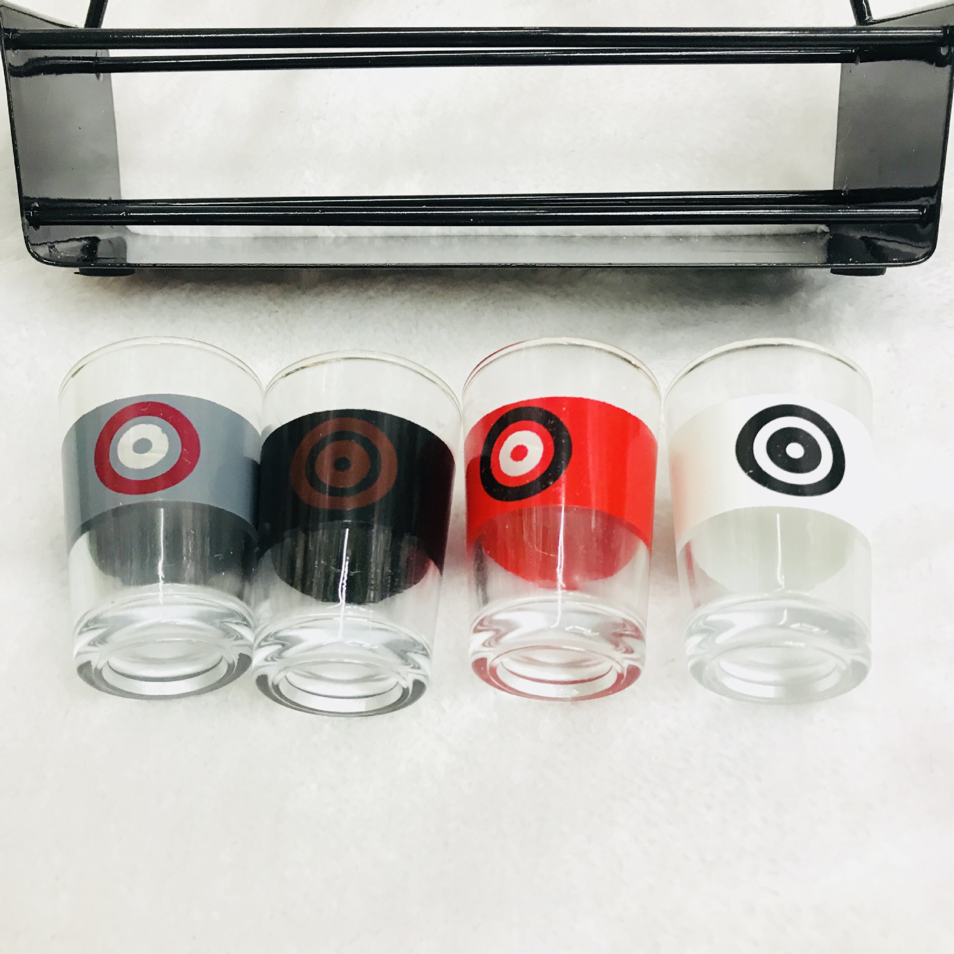 DARTS SHOT SET GAME mini desktop with magnetic dart glass GAME bar party.