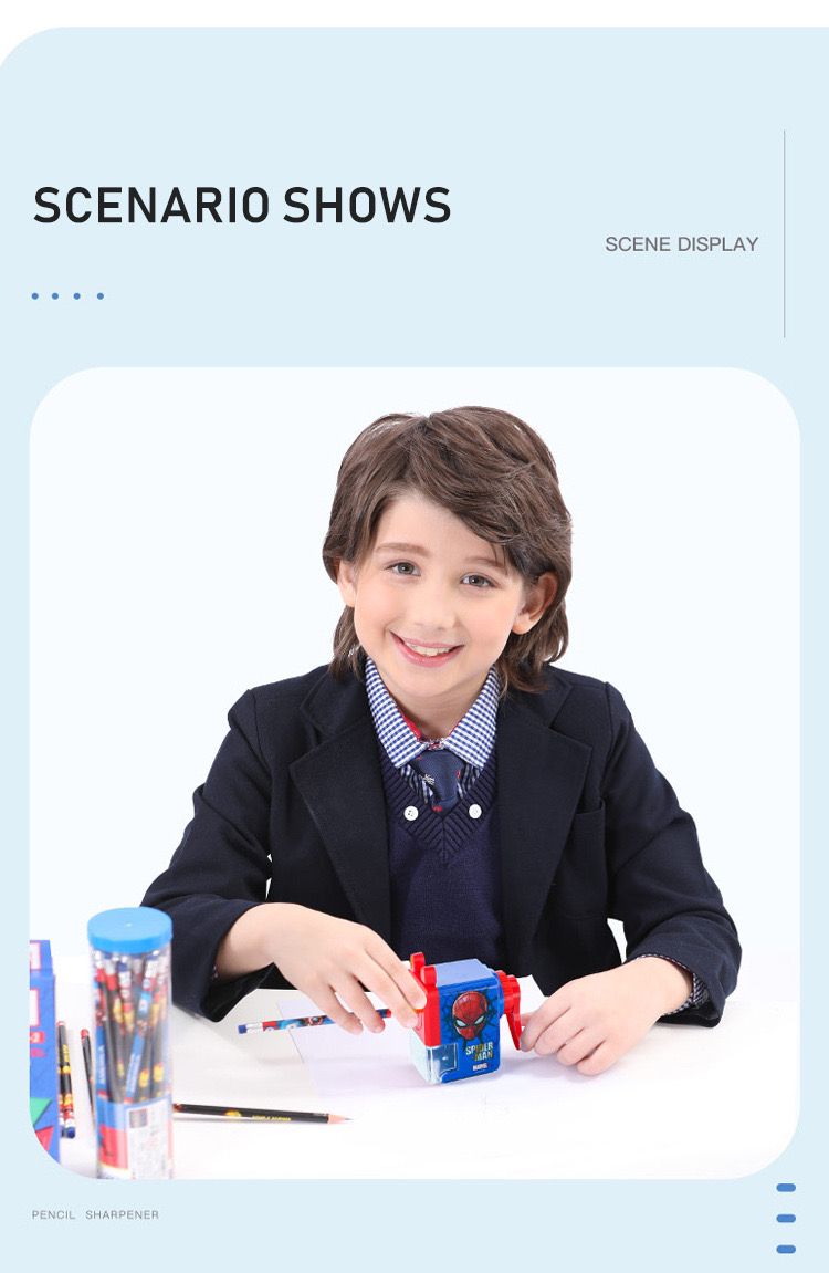 2021 New Marvel Pencil Sharpener Style Hand-Cranked Pencil Shapper Fashion Style Pencil Sharpener Pencil Sharpener