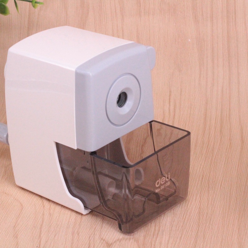 Deli Wood Pencil Pencil Sharpener 0610b Pencil Sharpener Deli Brand Hand-Cranked Pencil Sharpener Office Pencil Sharpener