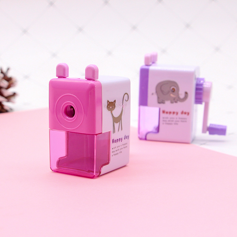 Chenxi Stationery Cute Pencil Shapper Cartoon Pencil Sharpener Student Hand-Cranking Pencil Sharpener Hand-Cranking Pencil Sharpener
