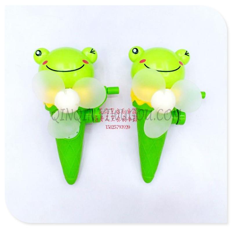 Frog fan pencil sharpener cartoon windmill insect hand fan