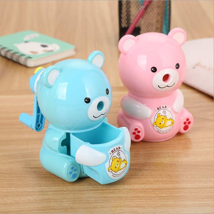 Hand Automatic Pen Input Pencil Sharpener Cartoon Primary School Student Pencil Sharpener Stationery Pencil Shapper