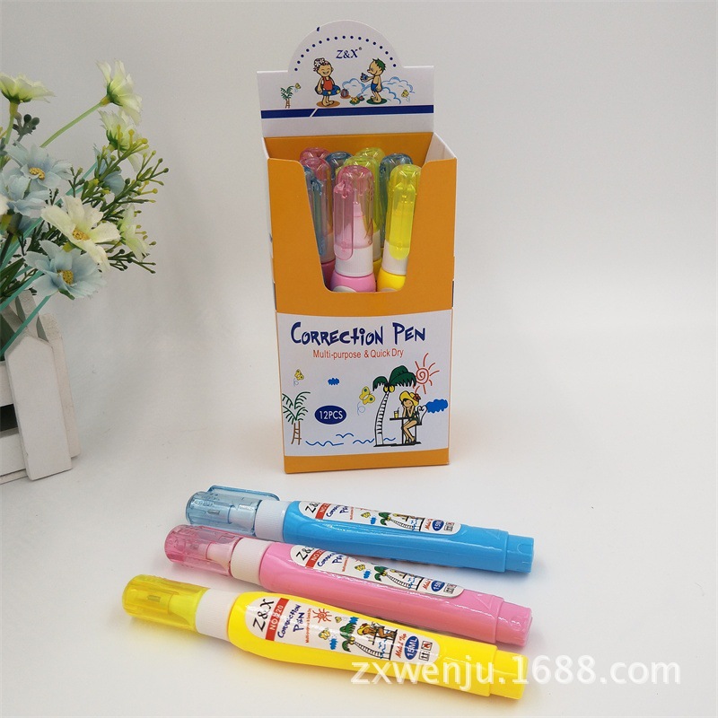 Factory Direct Sales Environmental Protection Cartoon Quick-Drying Correction Fluid 15ml Correction Fluid Baiping Error Correction Liquid Wholesale and Retail Can Be Customized Factory Direct Sales Environmental Protection Cartoon Quick-Drying Correction Fluid 15ml Correction Fluid Baiping Error Correction Liquid Wholesale and Retail Can Be Customized