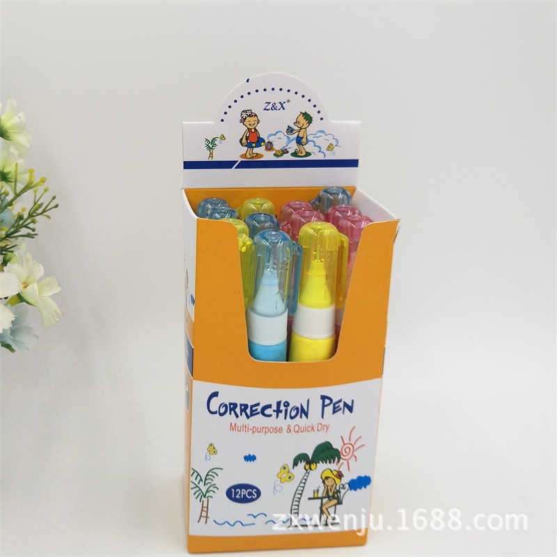 Factory Direct Sales Environmental Protection Cartoon Quick-Drying Correction Fluid 15ml Correction Fluid Baiping Error Correction Liquid Wholesale and Retail Can Be Customized Factory Direct Sales Environmental Protection Cartoon Quick-Drying Correction Fluid 15ml Correction Fluid Baiping Error Correction Liquid Wholesale and Retail Can Be Customized
