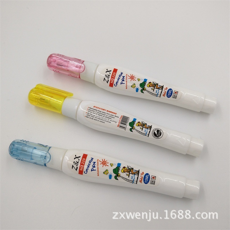Factory Direct Sales Environmental Protection Cartoon Quick-Drying Correction Fluid 15ml Correction Fluid Baiping Error Correction Liquid Wholesale and Retail Can Be Customized Factory Direct Sales Environmental Protection Cartoon Quick-Drying Correction Fluid 15ml Correction Fluid Baiping Error Correction Liquid Wholesale and Retail Can Be Customized