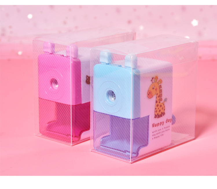 Zhengrong 027 Pencil Shapper Penknife Cartoon Hand-Cranking Pencil Sharpener Pencil Sharpener Labor-Saving Pencil Sharpener Small Gifts for Children