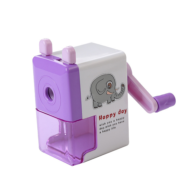 Automatic Pencil Shapper Pencil Sharpener Student Stationery Creative Portable Pencil Sharpener Children Cute Cartoon Hand Shake Pencil Sharpener