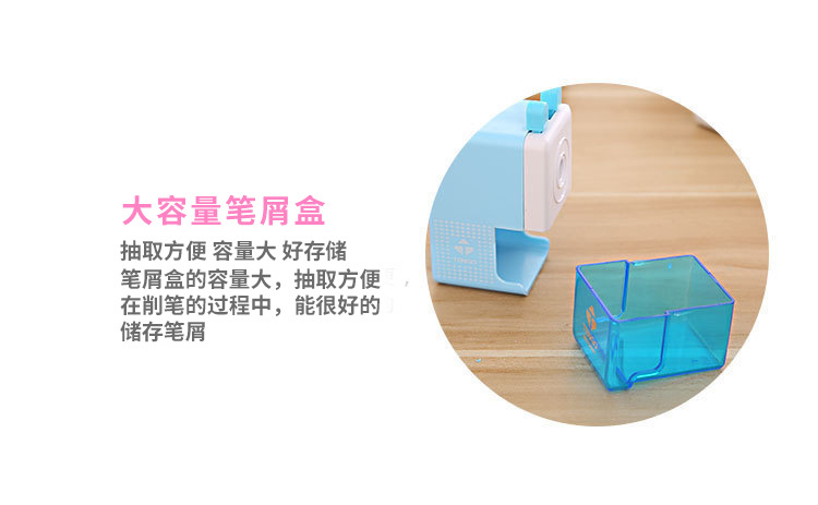 Automatic Pencil Shapper Pencil Sharpener Student Stationery Creative Portable Pencil Sharpener Children Cute Cartoon Hand Shake Pencil Sharpener