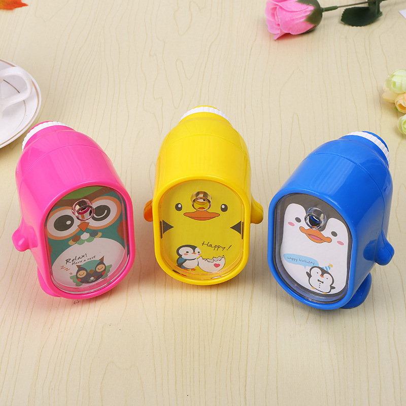 Manufacturer direct penguin model pencil sharpener pencil sharpener hand swing pencil sharpener