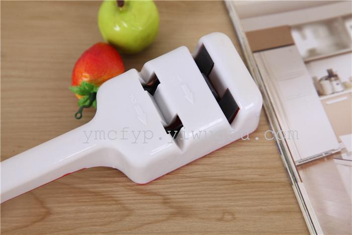 Sakura high quality double groove sharpener household grindstone coarse grinding scissors hand protection Sakura high quality double groove sharpener household grindstone coarse grinding scissors hand protection
