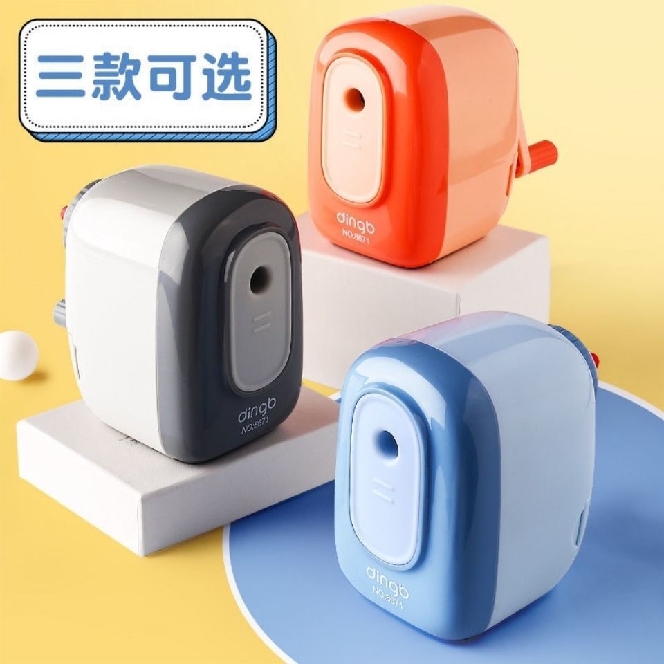 Cartoon Automatic Suction Pencil Sharpener Hand-Cranked Pencil Shapper Student Pencil Sharpener Pencil Sharpener Printable Logo