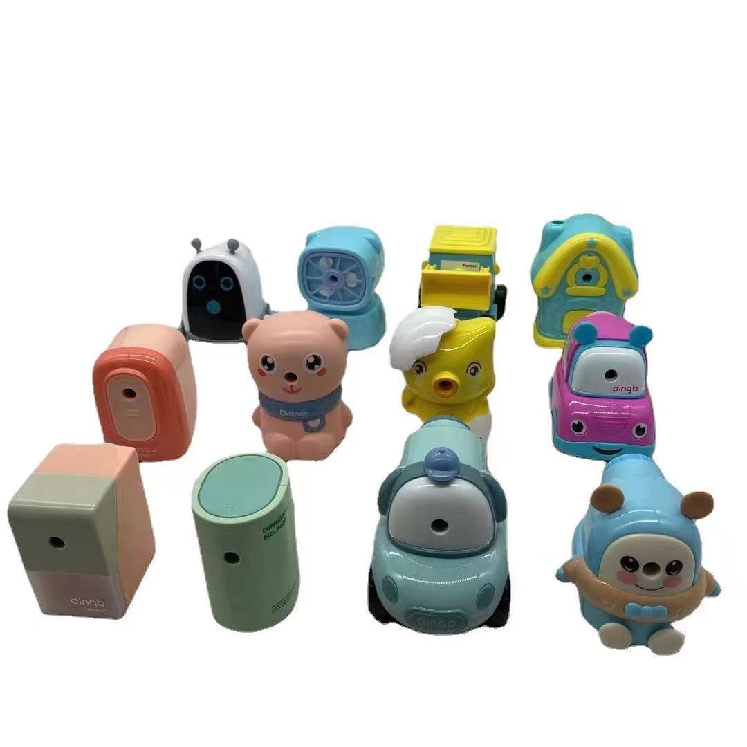 Cartoon Automatic Suction Pencil Sharpener Hand-Cranked Pencil Shapper Student Pencil Sharpener Pencil Sharpener Printable Logo