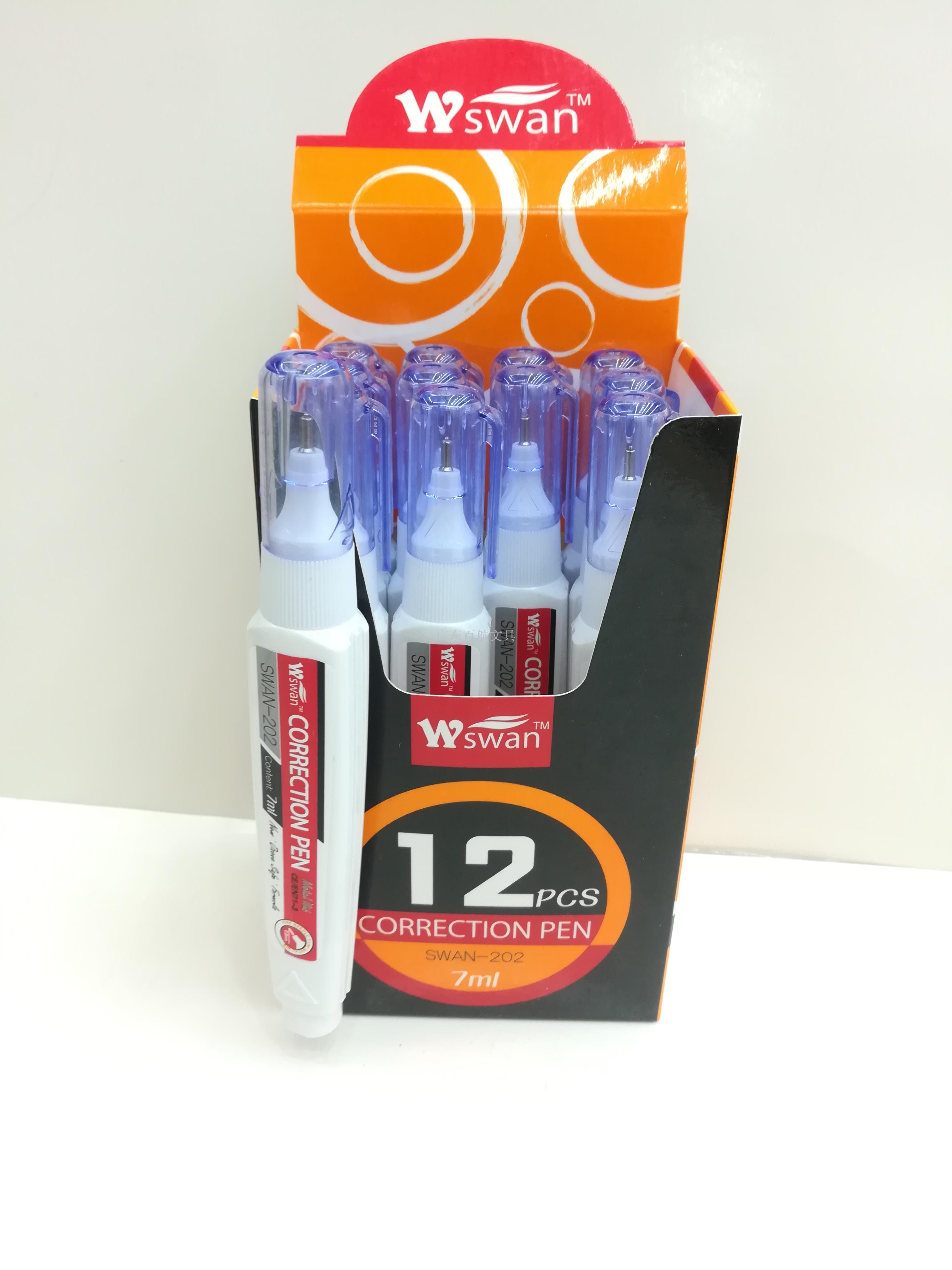 Swan-202 correction fluid 7ML steel head correction fluid