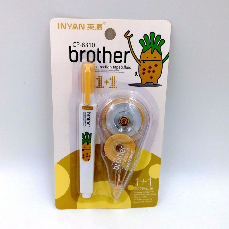 Hot Sale Japan and South Korea Stationery Cartoon Correction Tape plus Correction Fluid Environmental Protection Correction Tape Correction Tape Wholesale and Retail Can Be Fixed