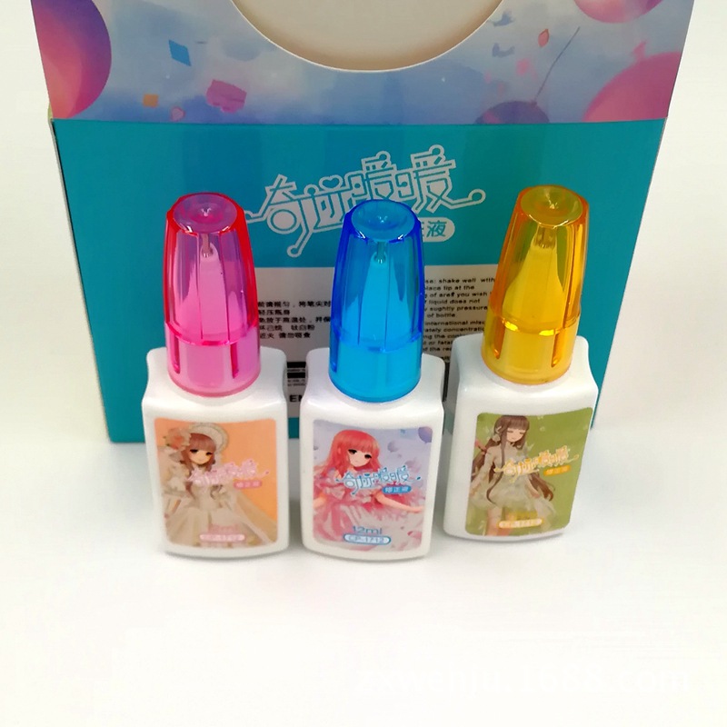 Japan and South Korea Stationery Environmental Protection Cartoon Quick-Drying 1712 Correction Fluid 12ml Correction Fluid Error Correction Liquid Can Be Customization as Request