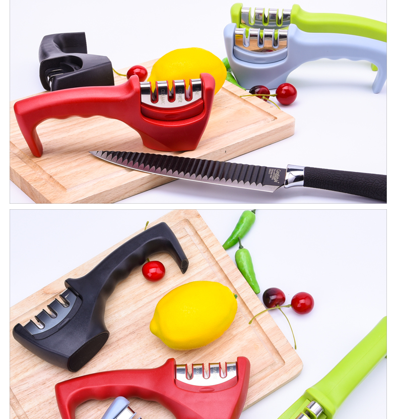  multifunctional tool quickly hand-held household knife sharpener tungsten steel ceramic knife sharpener