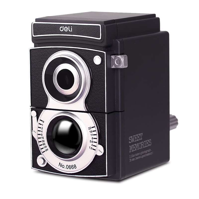 Hand sharpener black camera large pencil sharpener students Hand sharpener