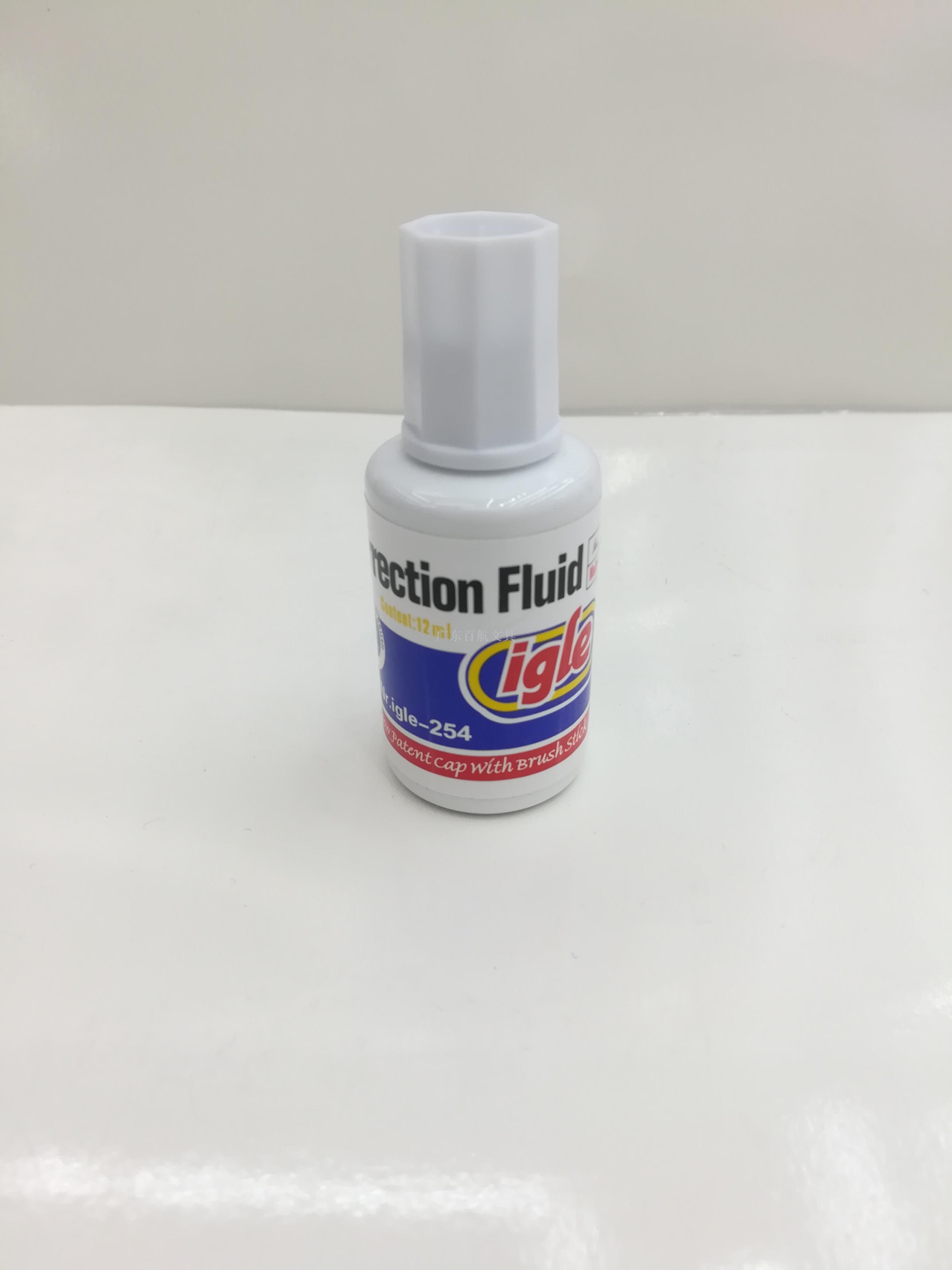 Igle-254 correction fluid, 12ML correction fluid in round bottle