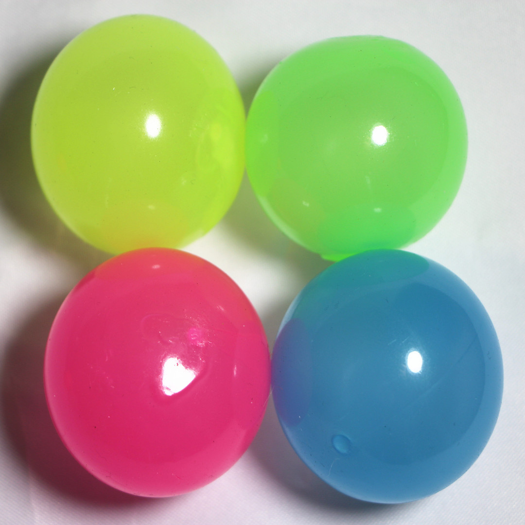 Tiktok Luminous Sticky Ball Sticky Wall Decompression Vent Ball TPR Interactive Ceiling Ball Children Darts Sticky Ball Toys